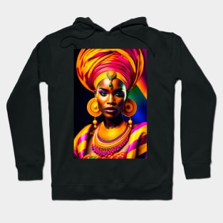 Colorful tribal queen 1 Hoodie